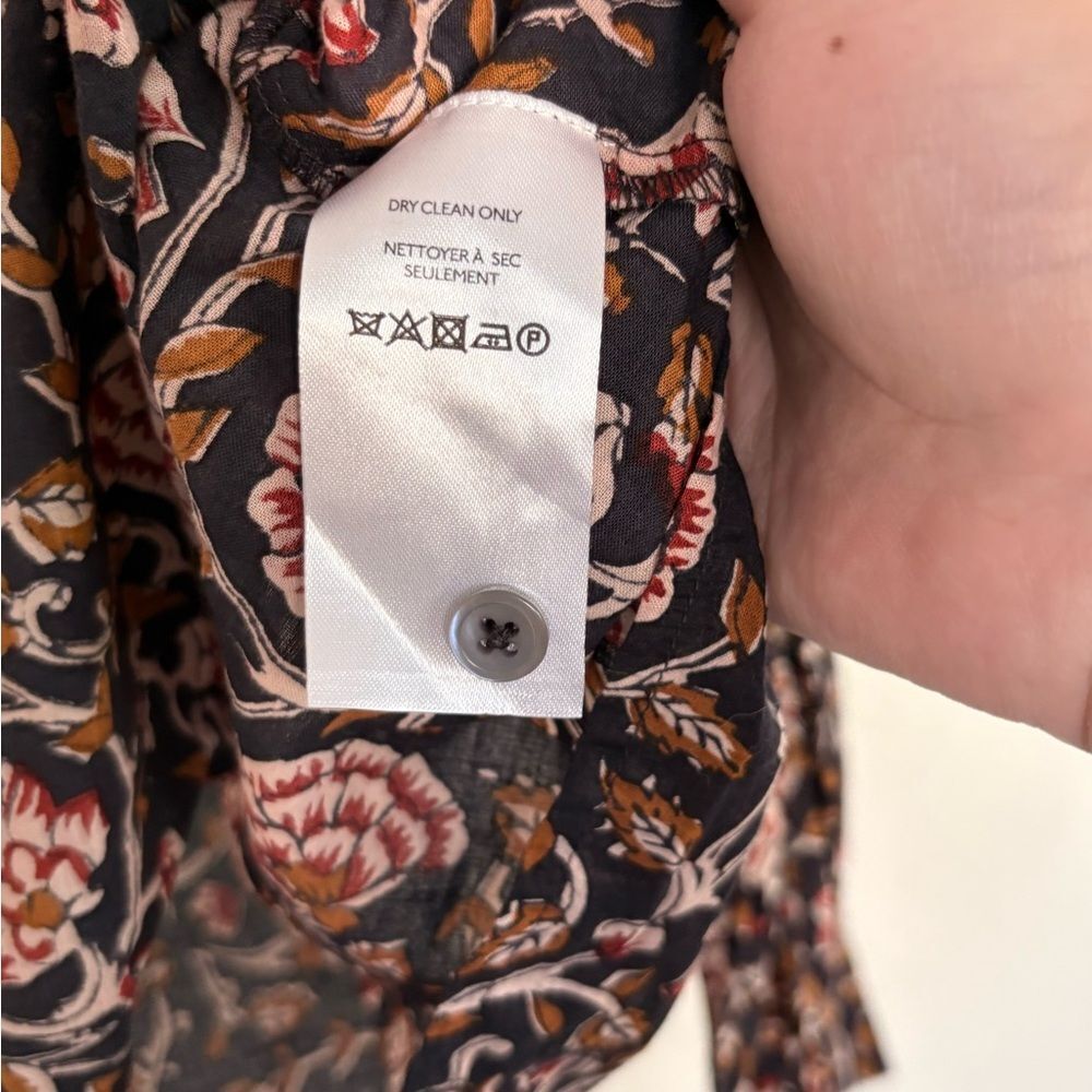 Anthropologie Othilia Sera Ruffled Floral Top Extra Small - Picture 6 of 9